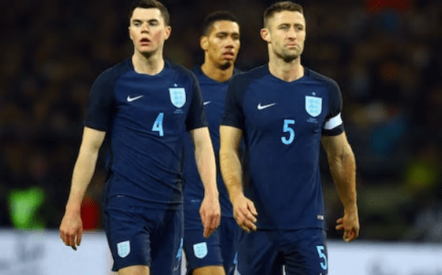 three at the back